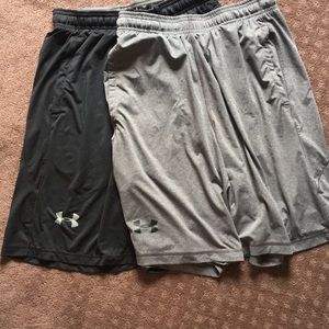 2 shorts. Men’s Under Armour. 10” seams. Medium.